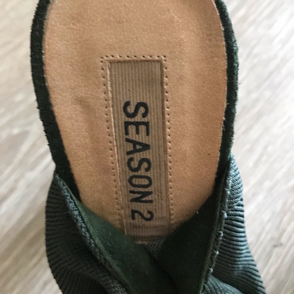 Yezzy Season 2 olive green knit high boots - Picture 11 of 11